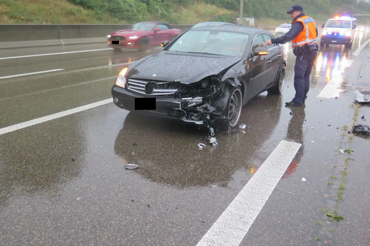 Muttenz BL - Selbstunfall mit Betonelement