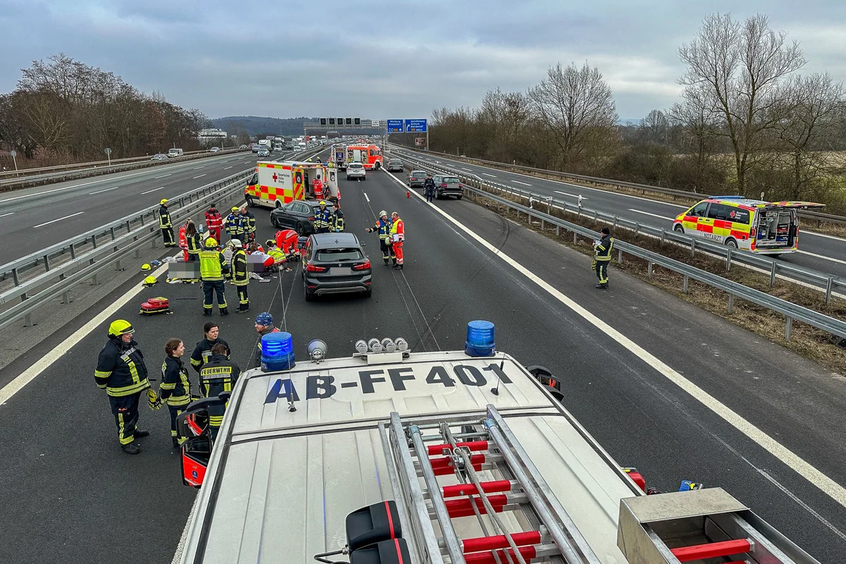 A3 Aschaffenburg – 20-jähriger Motorradfahrer stirbt nach Unfall