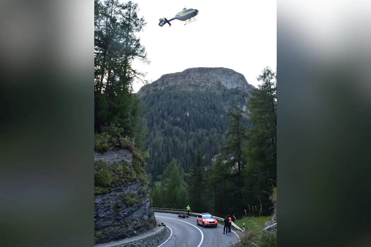 Marmorera GR – Motorradfahrer bei Selbstunfall verletzt