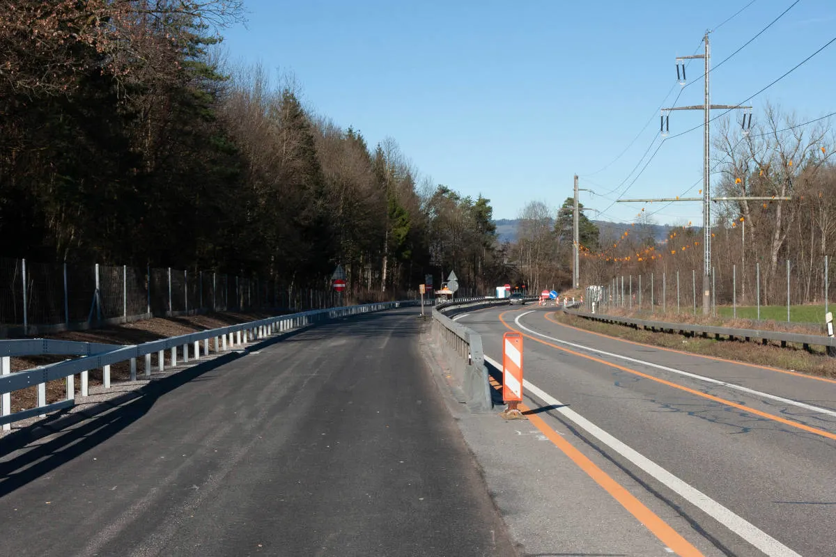 A6 Zubringer Steffisburg – Teilsperrung für Belagseinbau