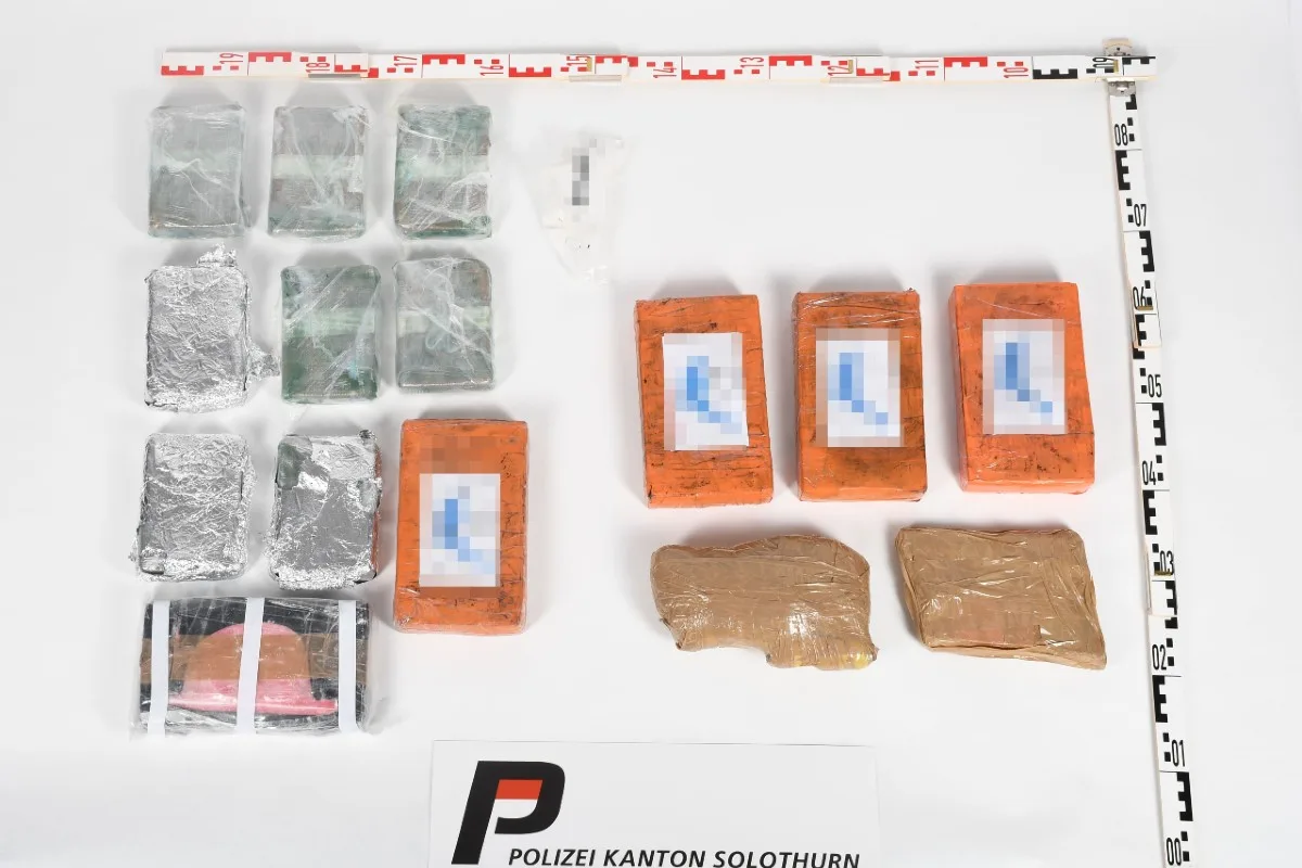 Grenchen SO - 10 Kilogramm Betäubungsmittel sichergestellt