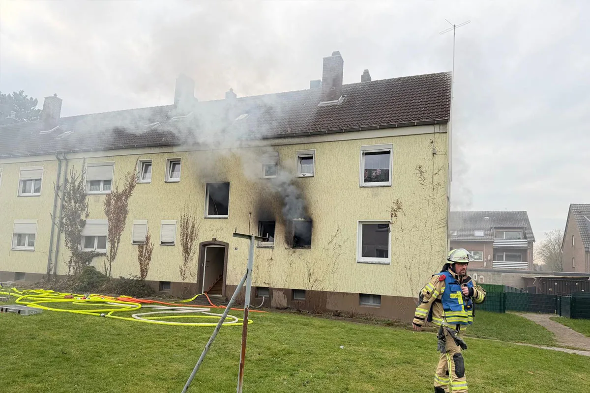 Kleve – Wohnung in Mehrfamilienhaus ausgebrannt