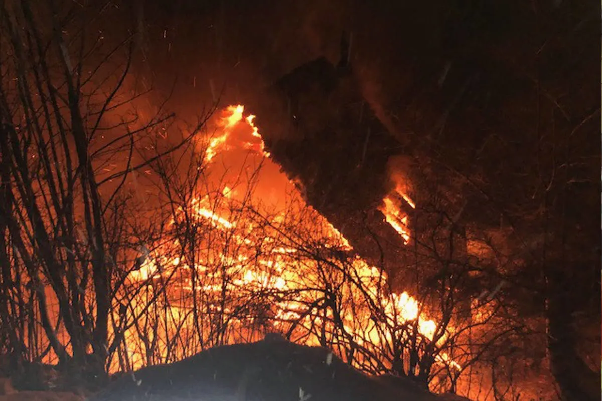 Saxon VS - Brand eines Chalet