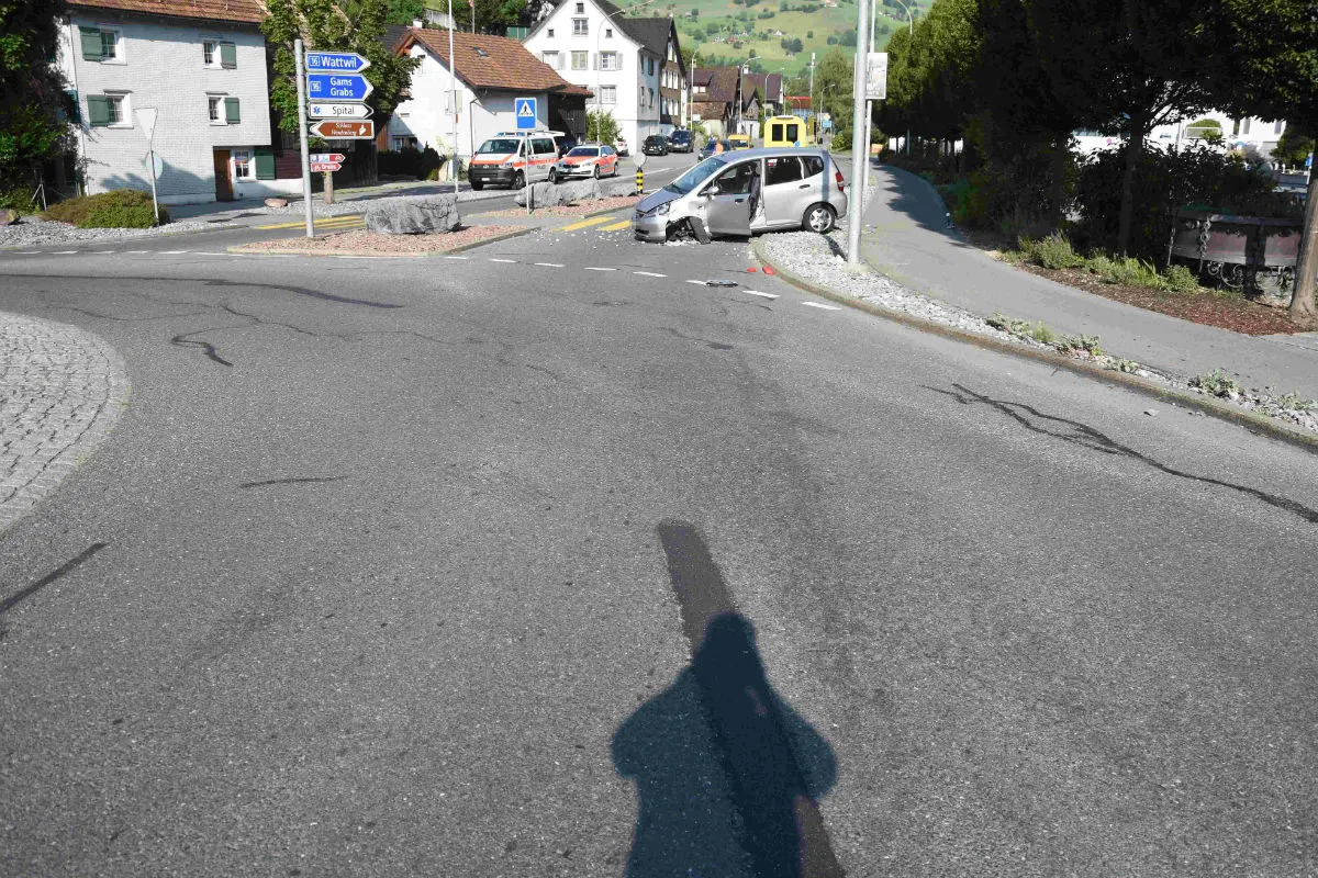 Werdenberg SG - 79-Jährige baut Selbstunfall in fahrunfähigem Zustand