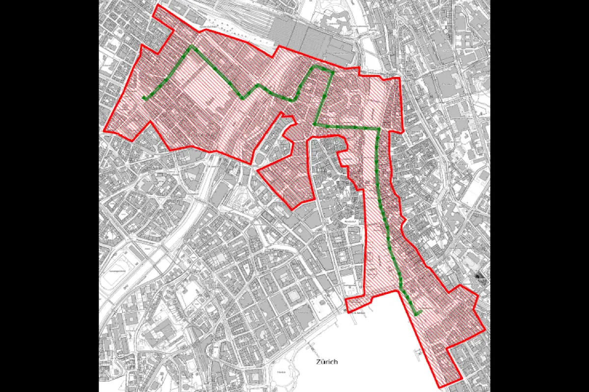 Stadt Zürich ZH -  Verkehrsvorschriften wegen 1. Mai-Umzug