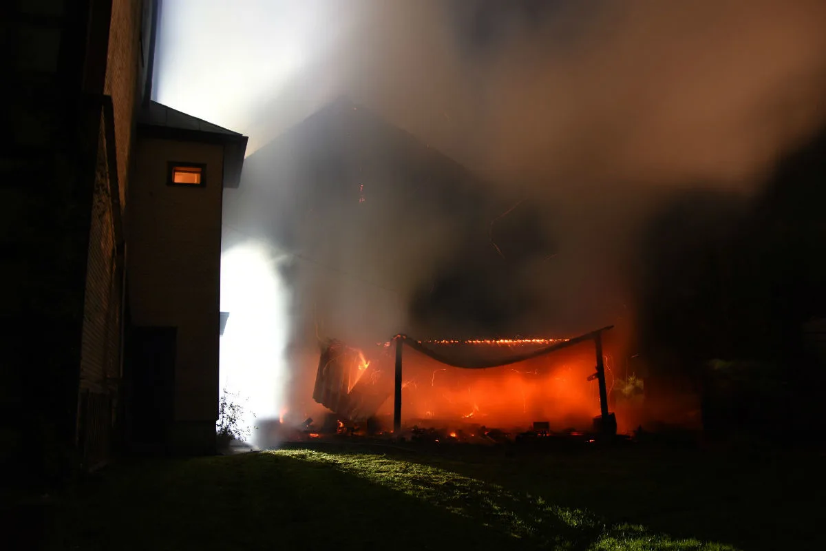 Goldach SG - Schopfbrand verursacht Sachschaden