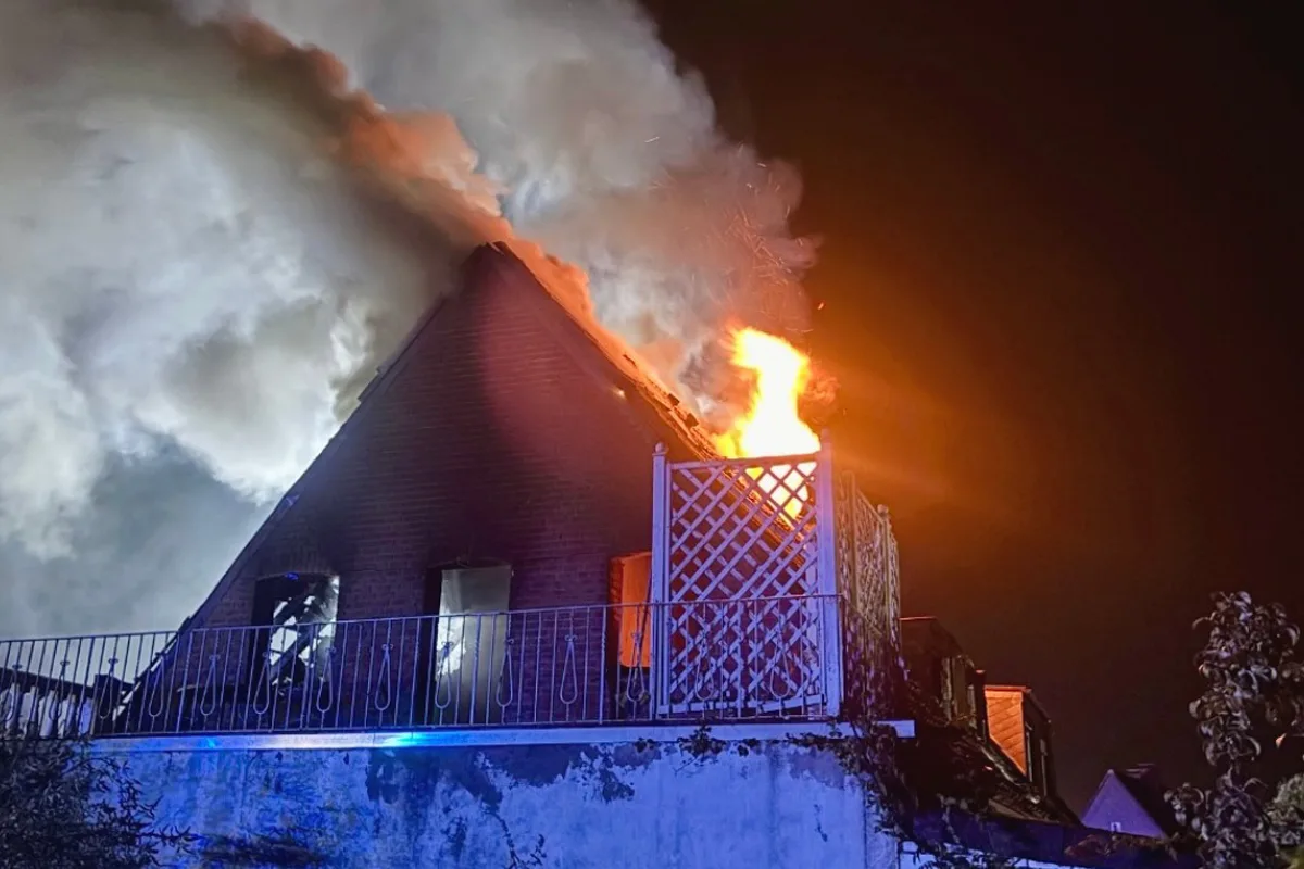 Recklinghausen NW – Schwerstverletzter bei Brand in Einfamilienhaus
