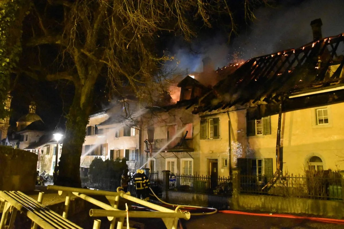 Solothurn - Brand zerstört mehrere Gebäude in Altstadt