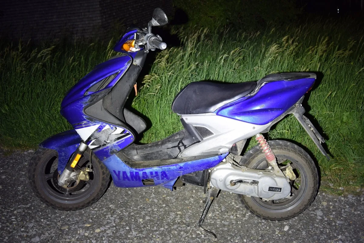 Schachen bei Reute AR - Motorradfahrer rutscht rund 30 Meter über den Asphalt