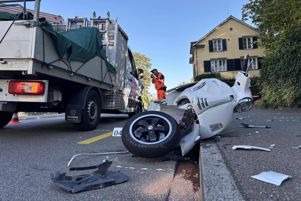 Unfall in Meilen ZH – Rollerfahrer bei Kollision schwer verletzt