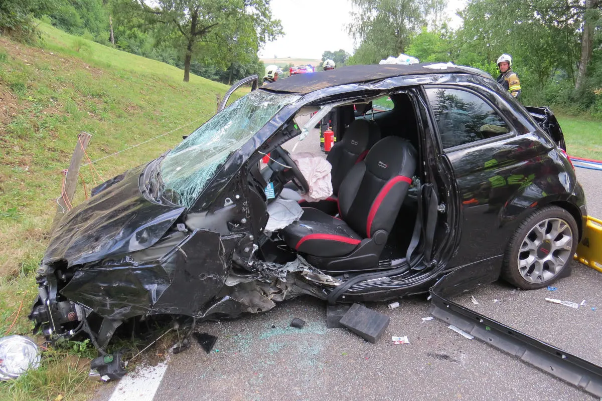 Endingen AG - Auto überschlug sich