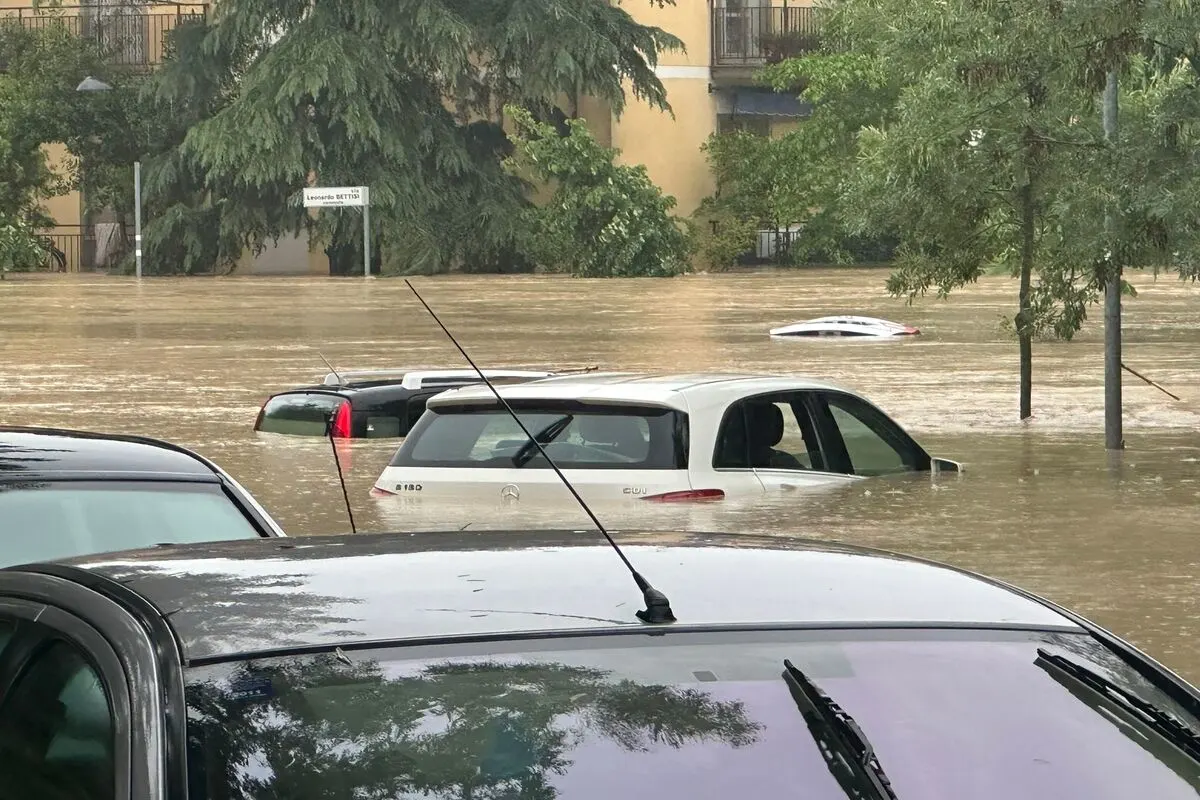 Überschwemmung nach Unwetter in Emilia Romagna IT