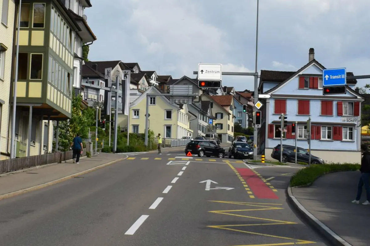 Herisau AR - Beim Abbiegen kollidiert