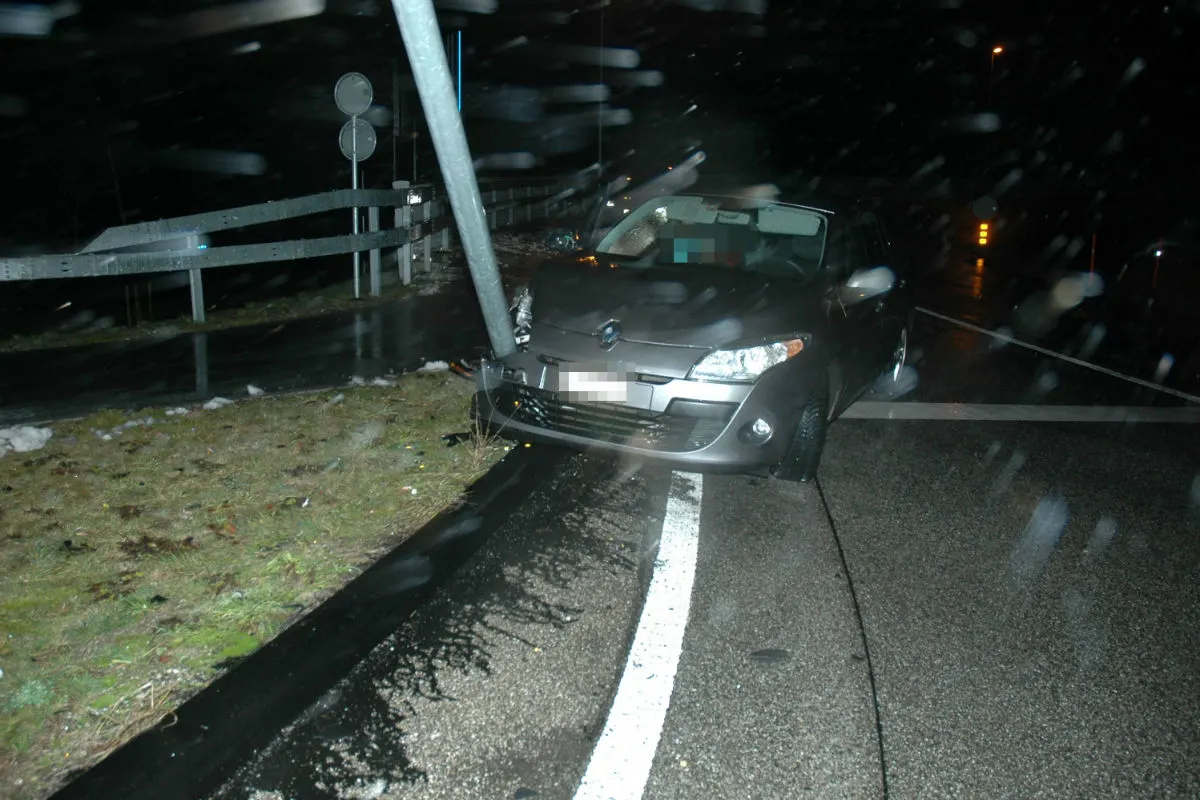 Olten SO - In angetrunkenem Zustand eingeschlafen und Unfall gebaut
