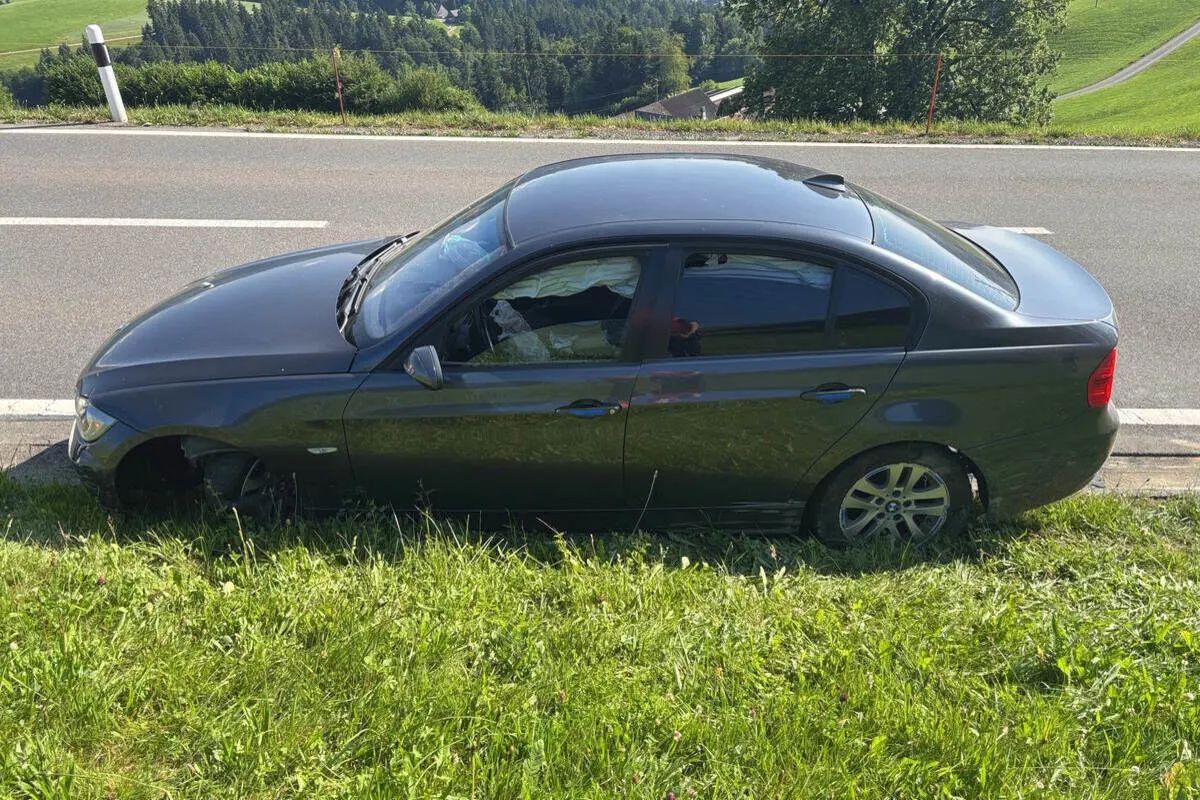 Wattwil SG – Alkohol am Steuer - Selbstunfall mit 10'000 Franken Schaden