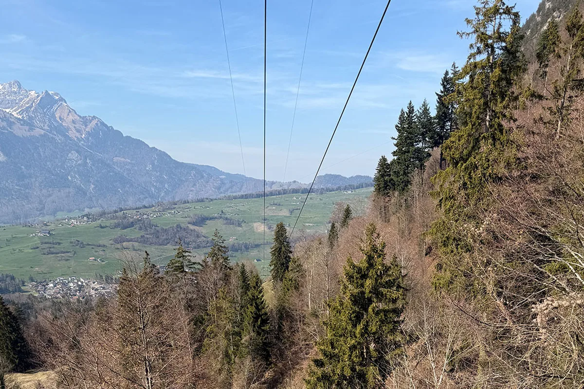 Kerns OW - Seilriss bei Materialseilbahn