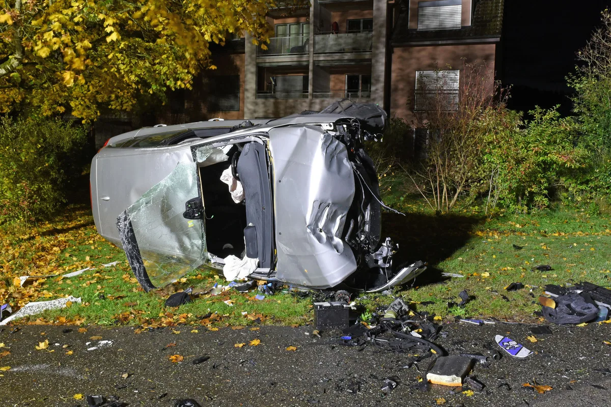 Pfaffnau LU - Alkoholisiert Unfall verursacht  