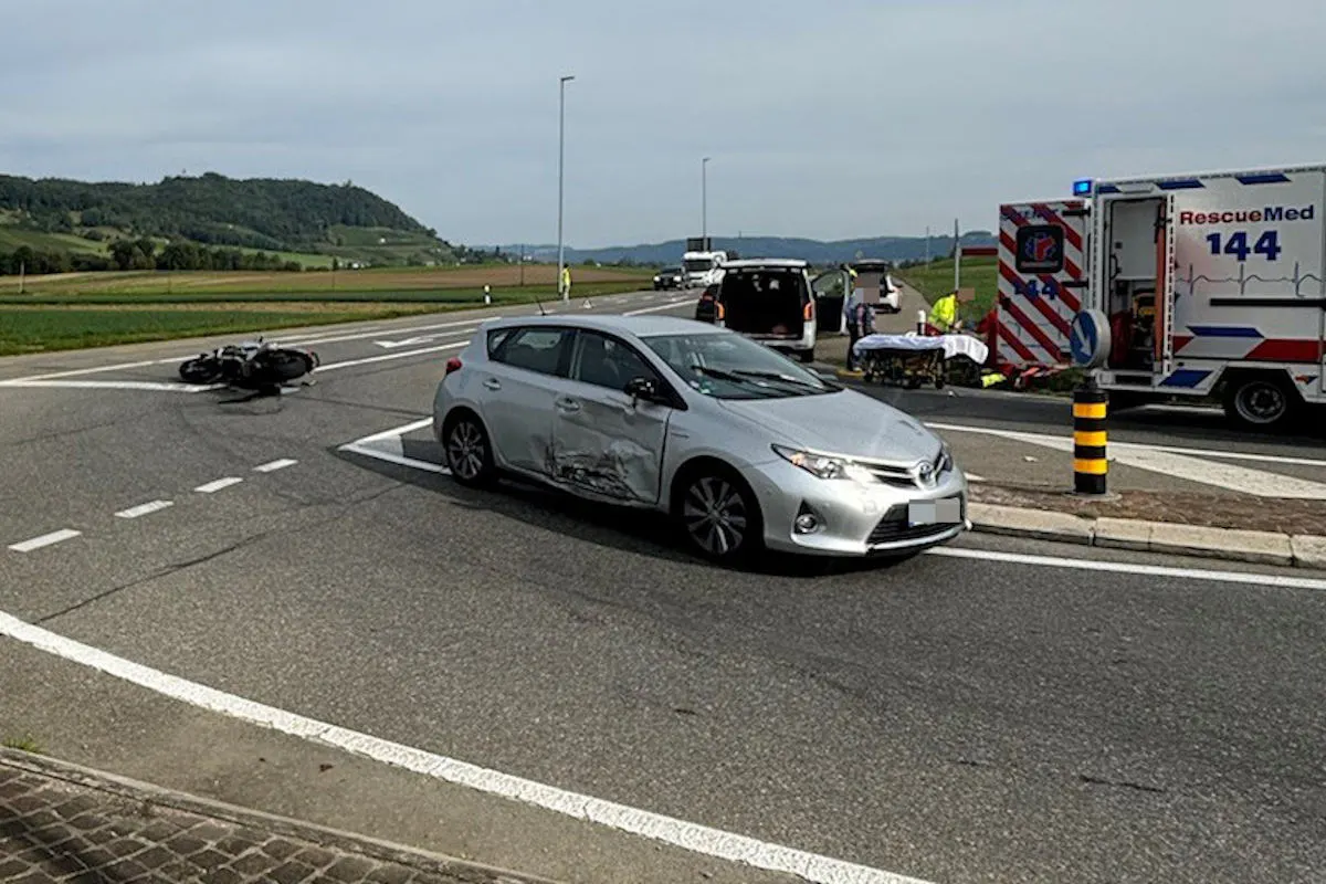 Wagenhausen TG - Motorradfahrer bei Unfall verletzt