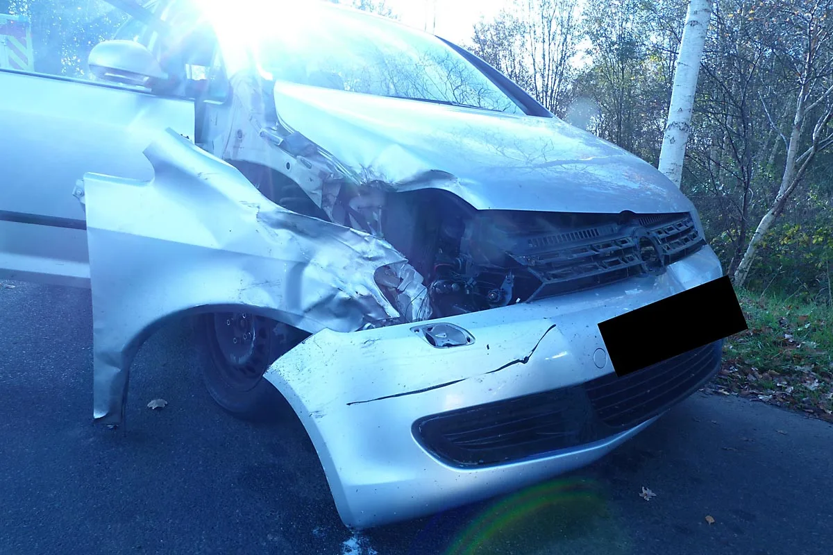 Krempel - Verkehrsunfall zwischen Sattelzug und Pkw