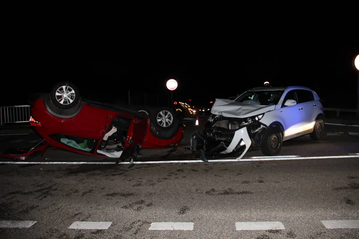 A16 Bassecourt JU - Vortritt missachtet und verunfallt
