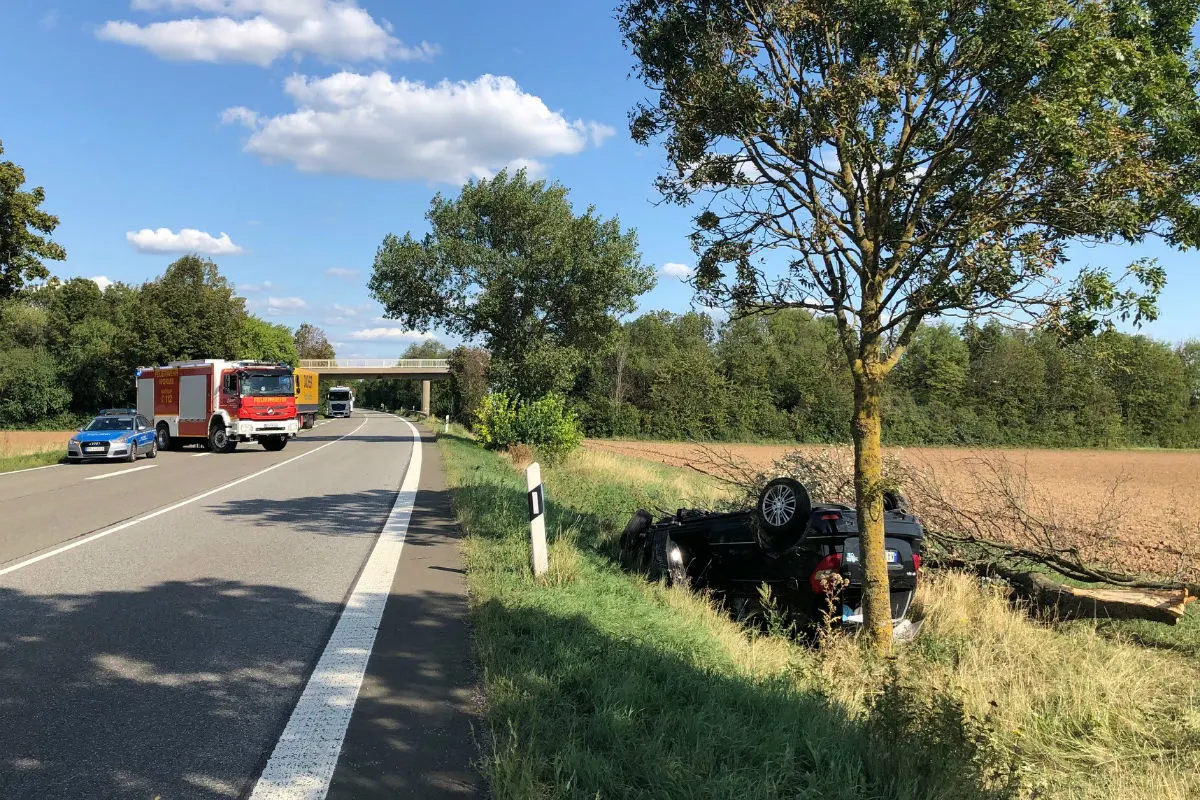 Worms - Verkehrsunfall mit schwerverletzter Person (18)