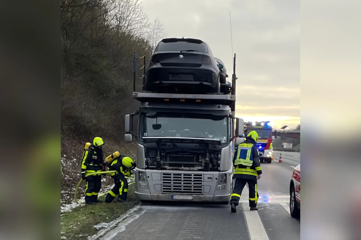 A1 Schwelm – LKW-Brand auf der Autobahn