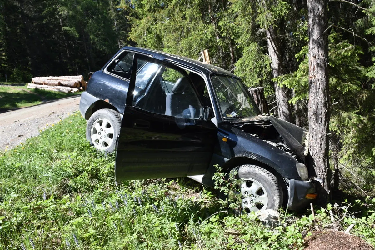 Tarasp GR – Auto kollidiert mit Baum