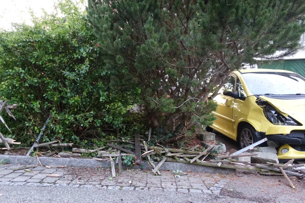 Landschlacht TG - Unter Alkoholeinfluss Unfall gebaut