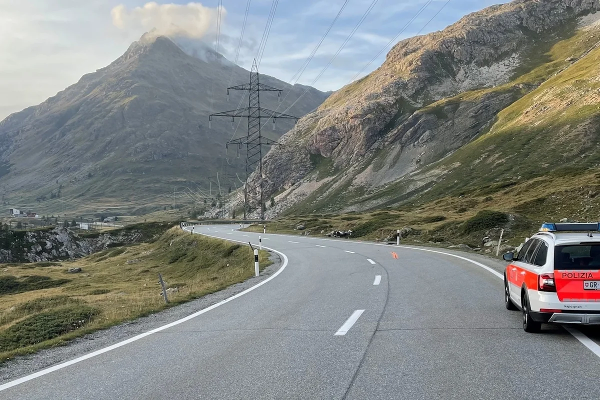 Pontresina GR - Unfall am Berninapass