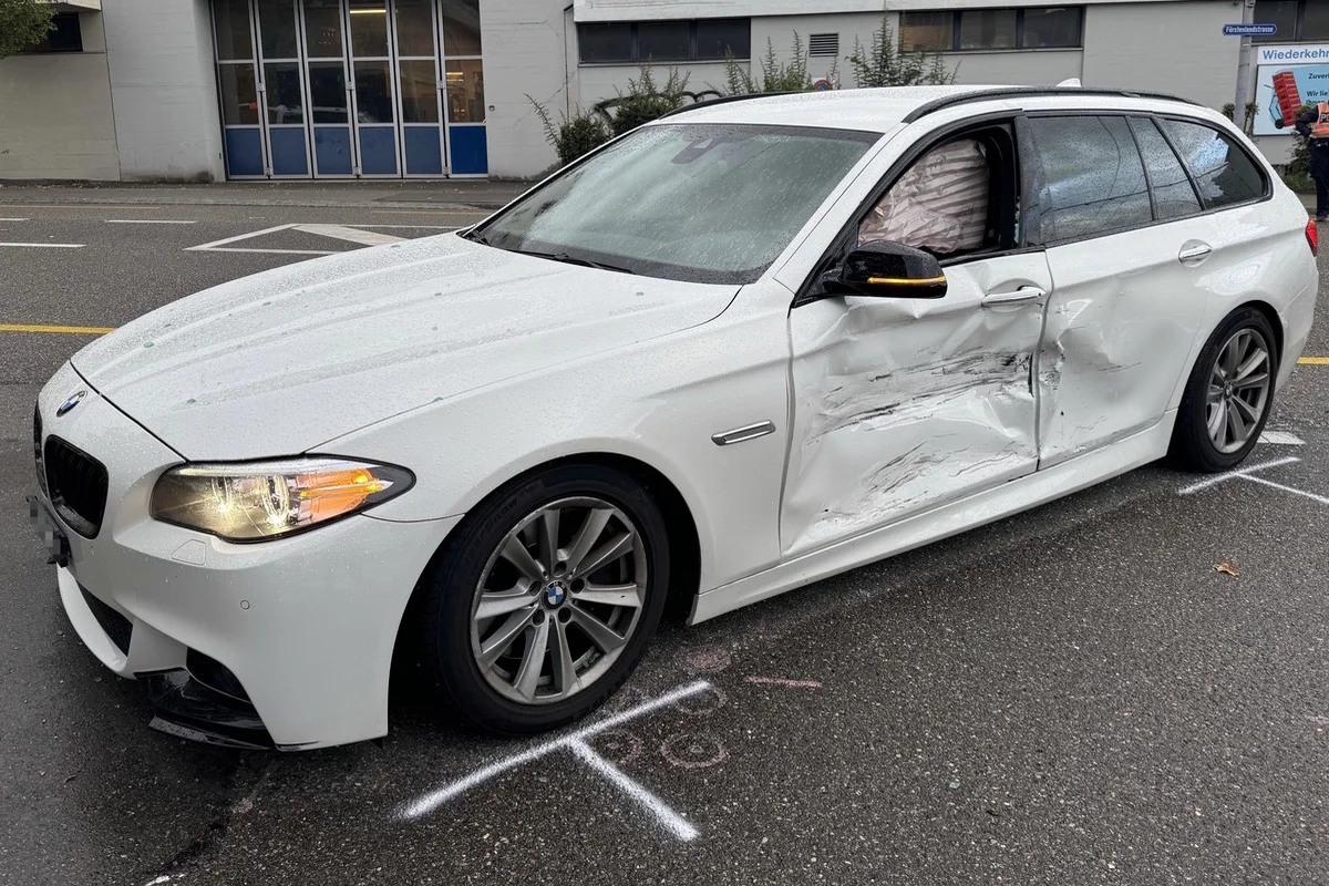 St.Gallen - Unfall an Verzweigung