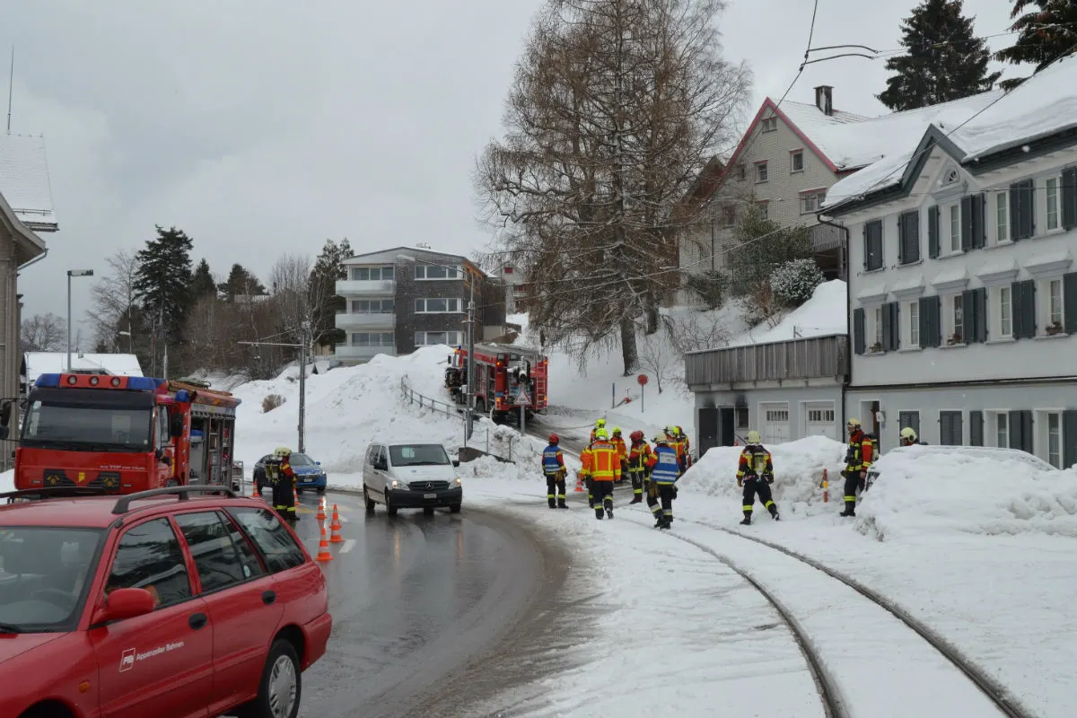 Trogen AR - Brand in Trafostation