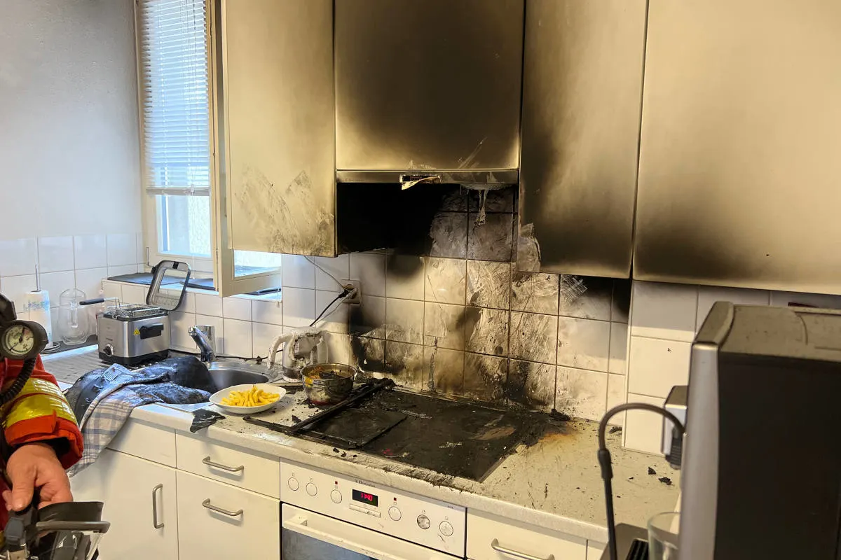 St. Gallen – Pfannenbrand in Mehrfamilienhaus