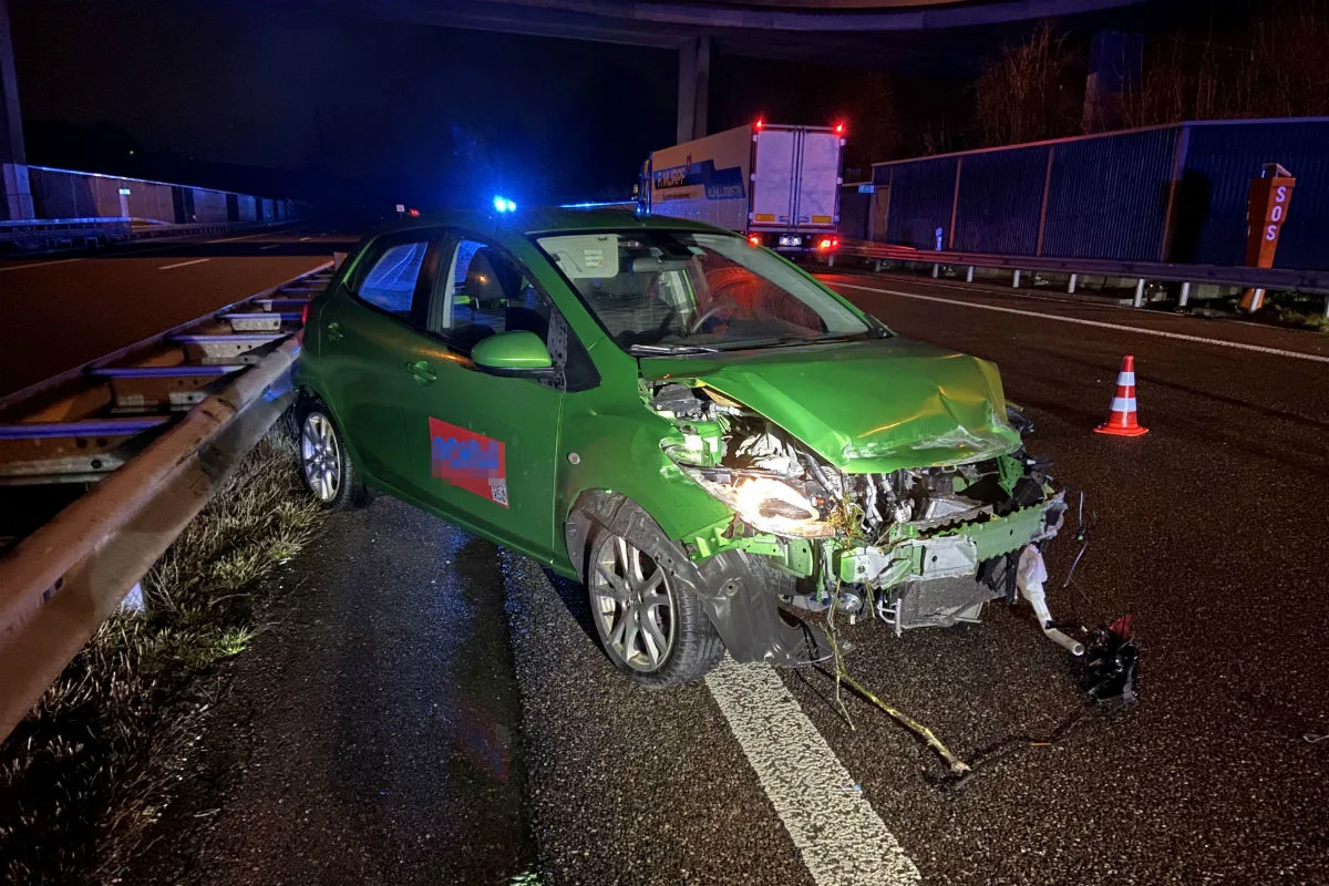 Kölliken/A1 AG - Sekundenschlaf führt zu Unfall