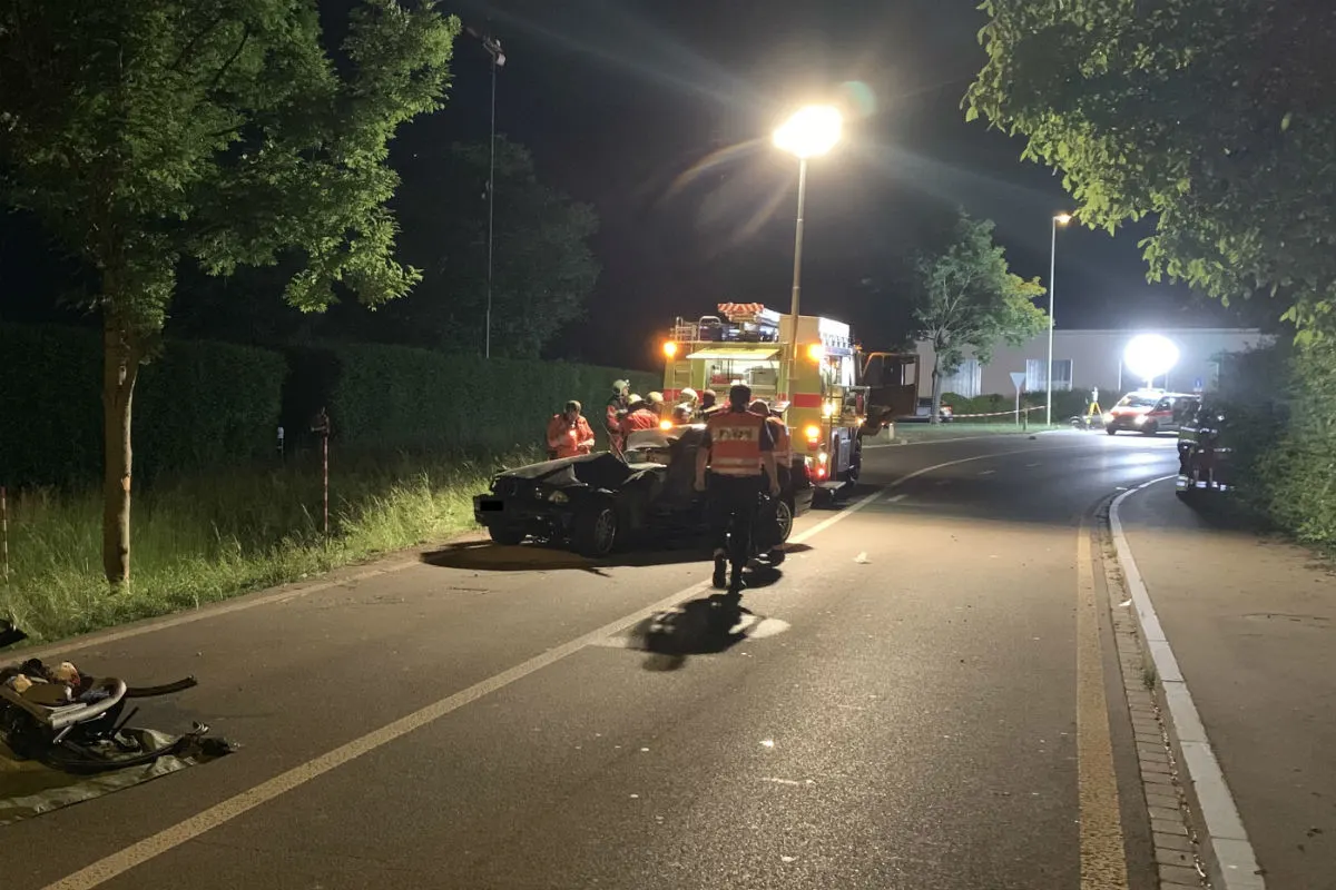 Wangen-Brüttisellen ZH - Zwei Verletzte nach Selbstunfall
