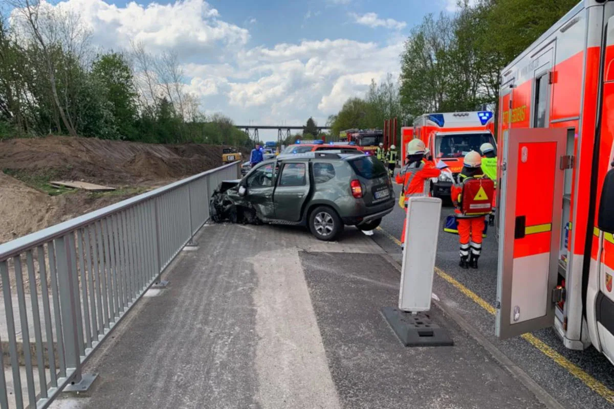 Schwerer Verkehrsunfall mit 7 verletzten Personen