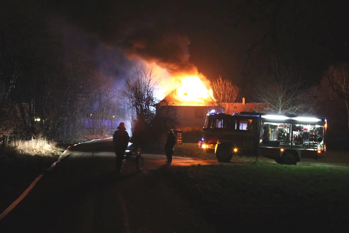 Rahden – Haus wird Raub der Flammen