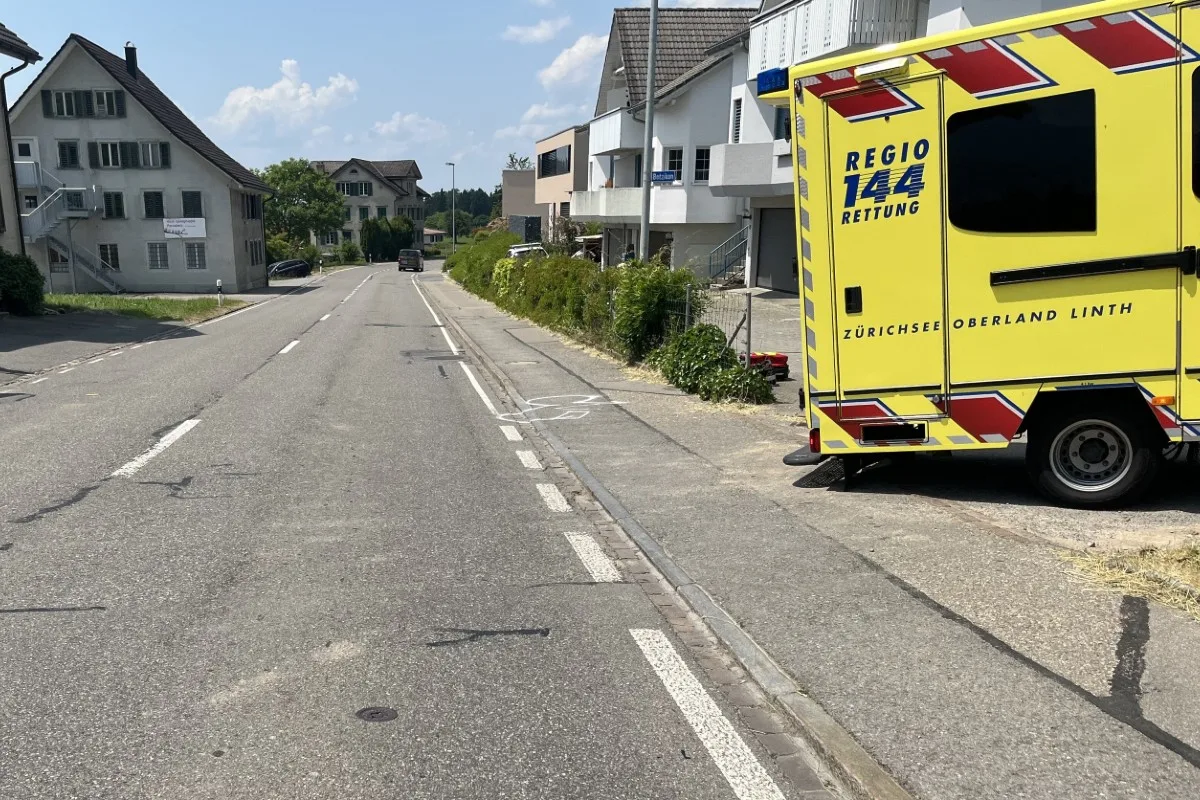 Unfall mit E-Bike in St. Gallenkappel SG