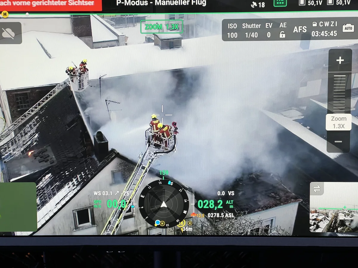 Velbert – Großbrand zerstört altes Fabrikgebäude