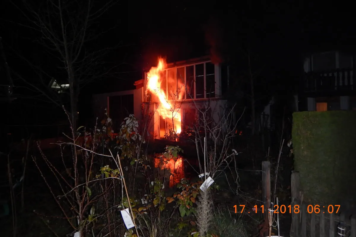 Aadorf TG - Brand in einem Mehrfamilienhaus