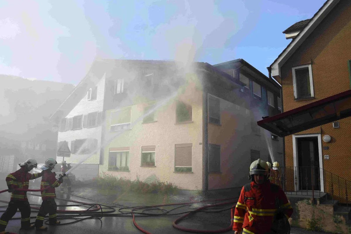 Rebstein SG – Wohnung nach Brand unbewohnbar