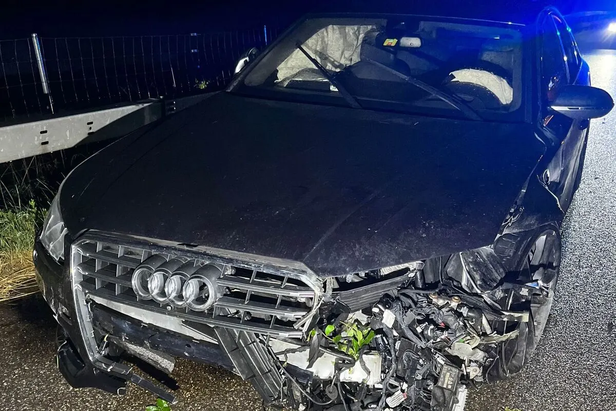 Alkoholisiert auf der A1 bei Wangen an der Aare BE verunfallt