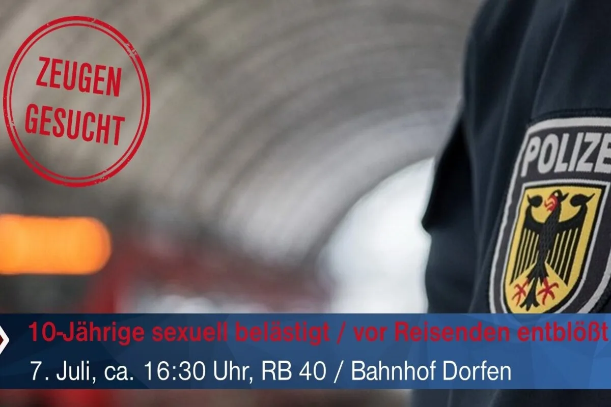 Dorfen BY - Betrunkener Mann belästigt 10-jähriges Mädchen 