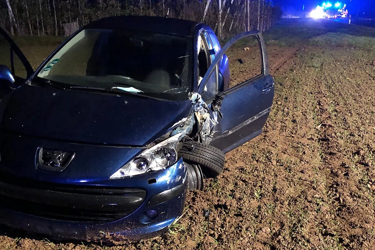 Heftiger Crash in Insheim - 20-Jähriger Fahranfänger geriet in den Gegenverkehr 