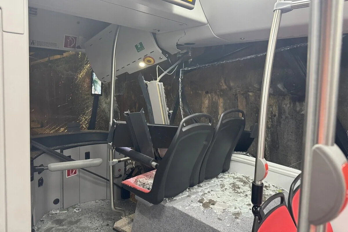 St.Gallen – Selbstunfall mit einem Linienbus