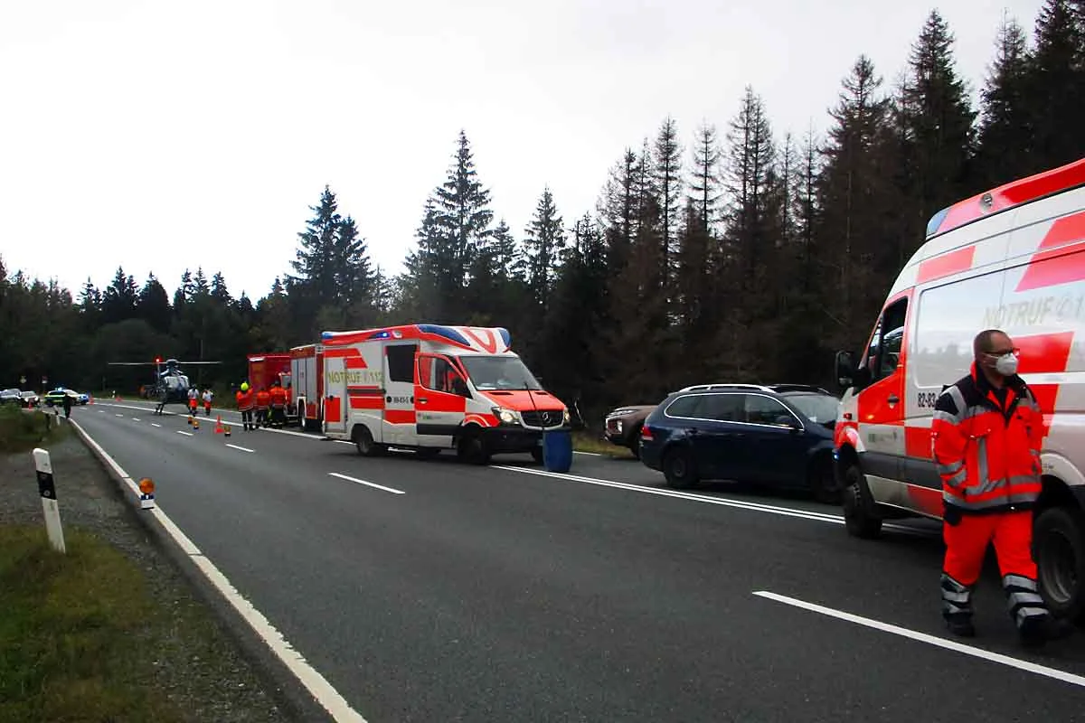 Goslar - Verkehrsunfall mit drei verletzten Personen