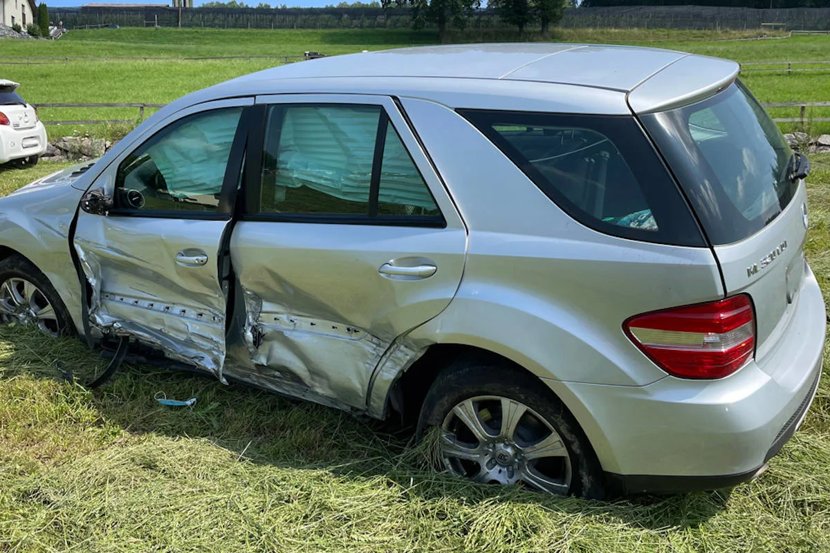Verkehrsunfall in Wauwil LU - Rega im Einsatz