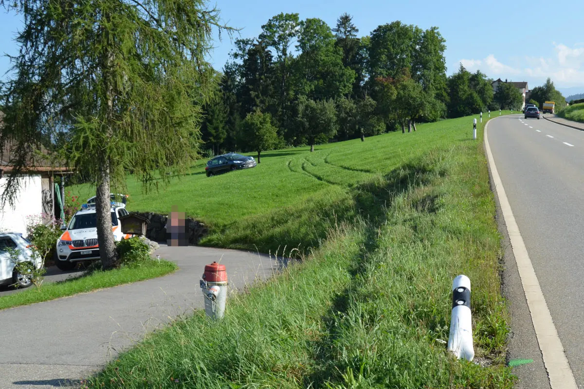 Stein AR - Selbstunfall mit Auto