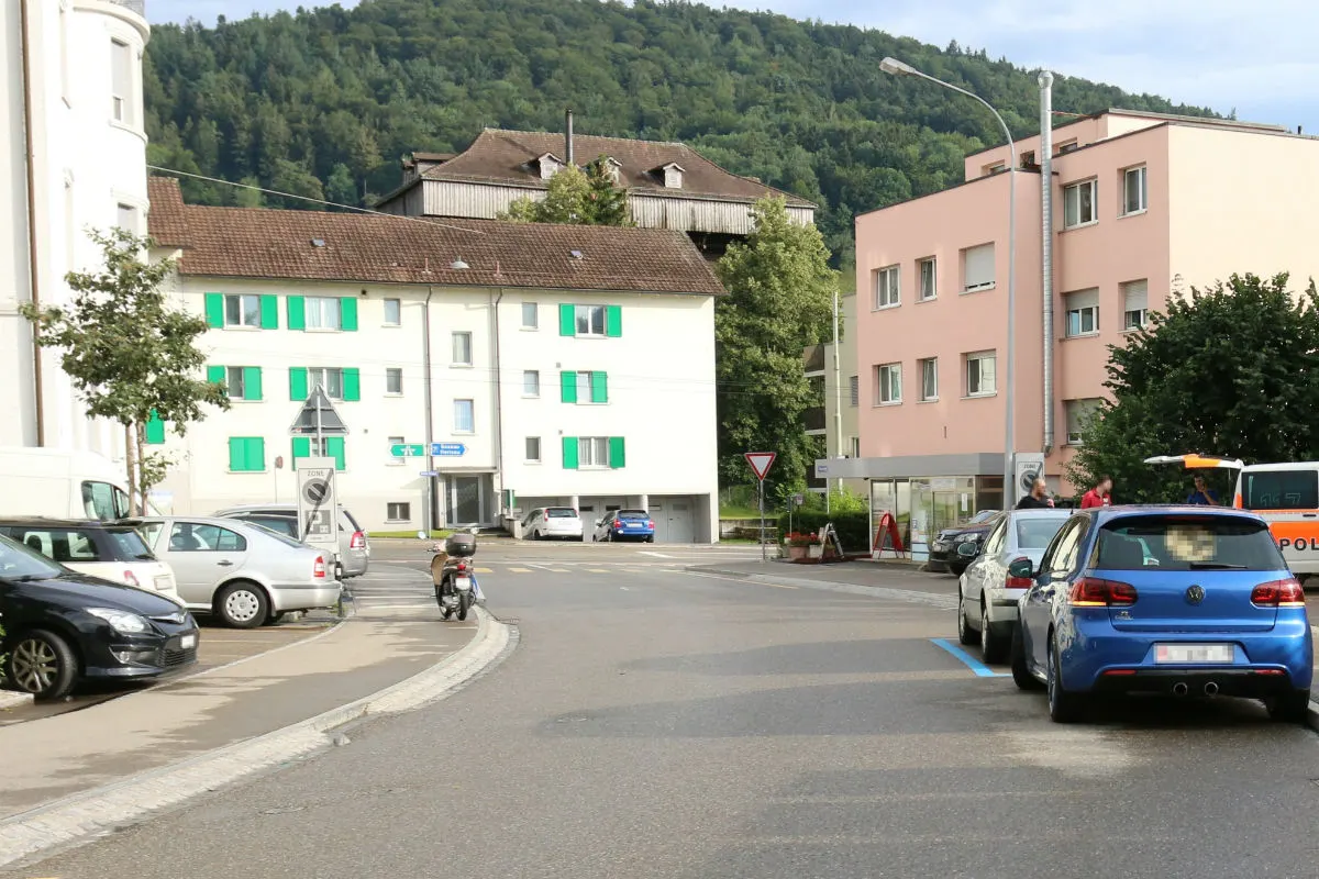 St. Gallen SG - Motorrad und Auto zusammengeprallt