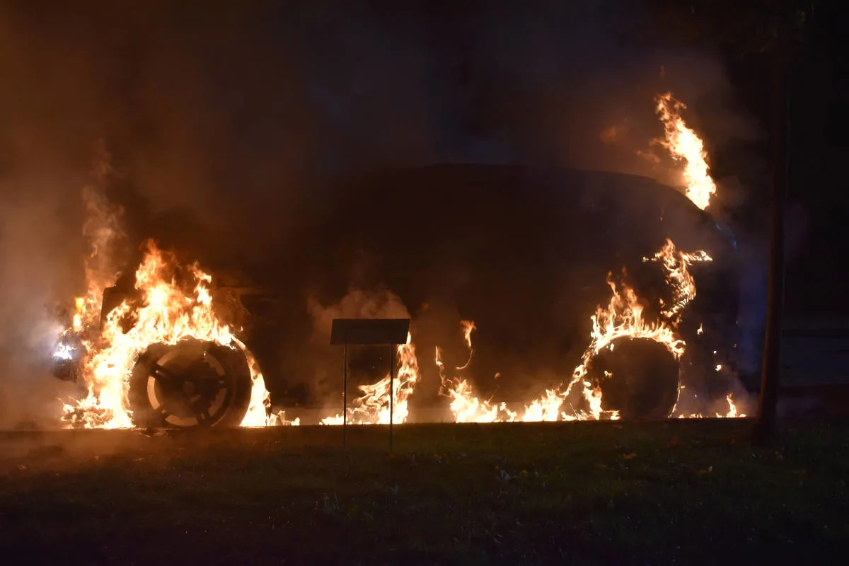 Autobrand in Emmenbrücke LU – Auto komplett ausgebrannt