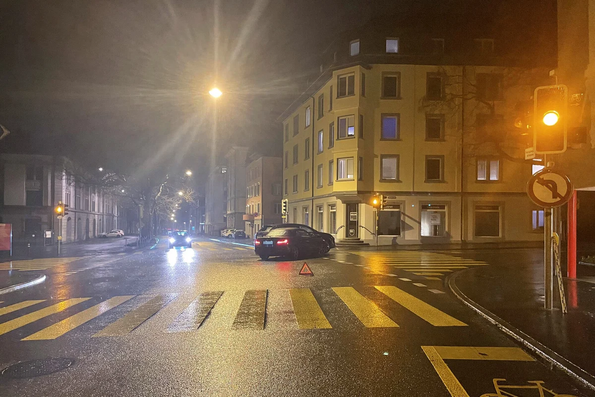 Unfall in St.Gallen - Fahrunfähig Vortritt missachtet